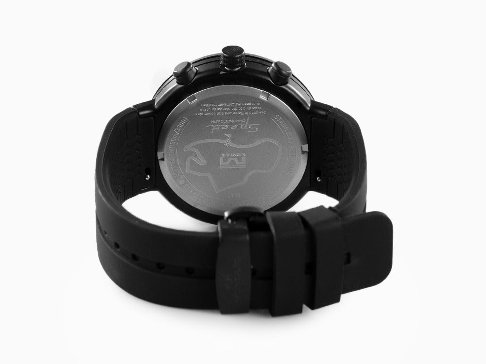 Montre à Quartz Montjuic Bahréin Speed Chrono, Acier, Vert, 45 mm, MJ2.0906.B