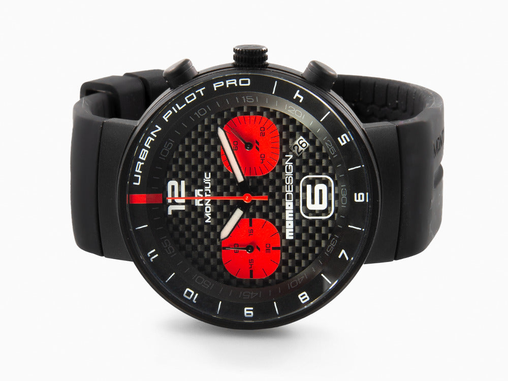 Montre à Quartz Montjuic X Momo Design Urban Pilot Red, MJ2.1007MOMO.B