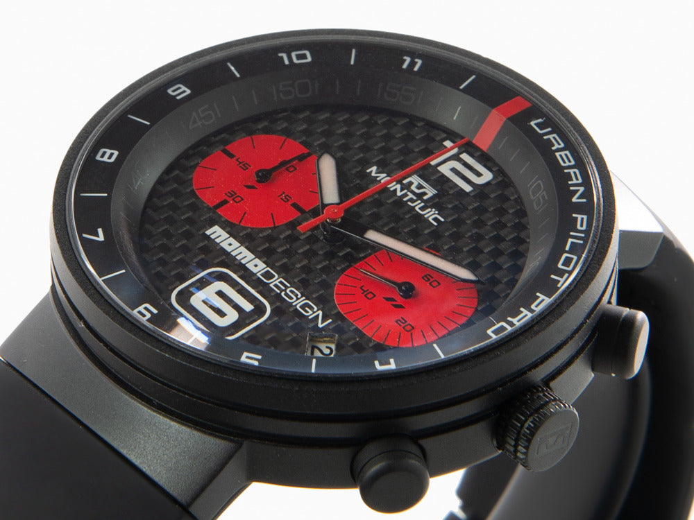 Montre à Quartz Montjuic X Momo Design Urban Pilot Red, MJ2.1007MOMO.B