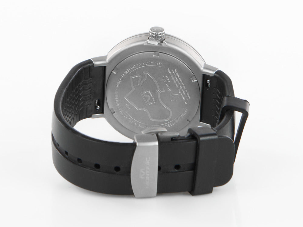 Montre à Quartz Montjuic Speed GMT, Acier Inoxydable, Noir, 43 mm, MJ3.0101.S