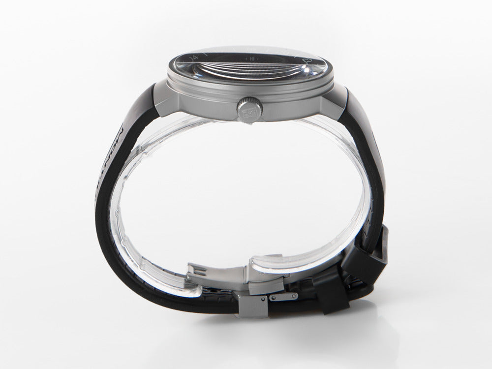 Montre à Quartz Montjuic Speed GMT, Acier Inoxydable, Noir, 43 mm, MJ3.0101.S