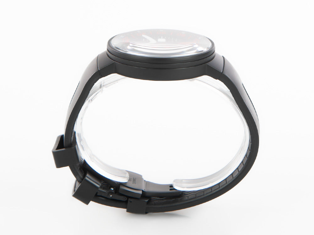 Montre Quartz Montjuic Speed GMT, Acier Inoxydable, DLC, Noir, 43mm, MJ3.0202.B