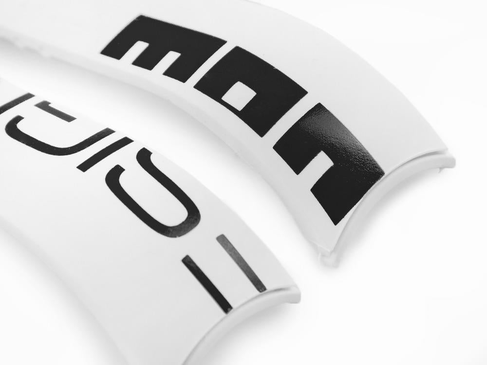 Bracelet Momo Design Accesorios, Bracelet en caoutchouc, Blanc, MD187WH-BK