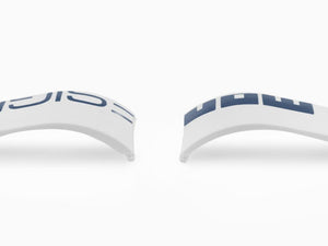 Bracelet Momo Design Accesorios, Bracelet en caoutchouc, Blanc, MD187WH-BL
