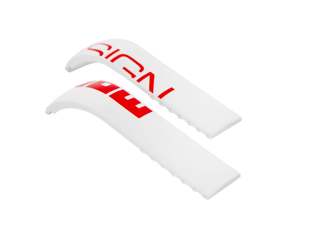 Bracelet Momo Design Accesorios, Bracelet en caoutchouc, Blanc, MD187WH-RD