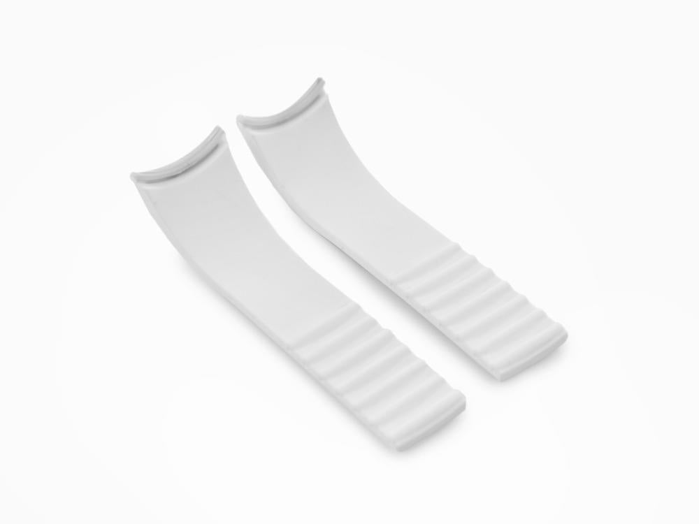 Bracelet Momo Design Accesorios, Bracelet en caoutchouc, Blanc, MD187WH-RD