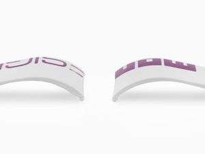 Bracelet Momo Design Accesorios, Bracelet en caoutchouc, Blanc, MD187WH-VI