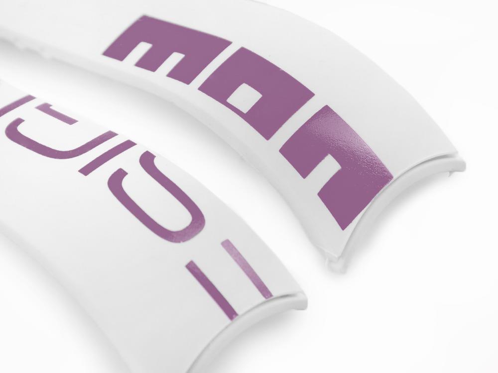 Bracelet Momo Design Accesorios, Bracelet en caoutchouc, Blanc, MD187WH-VI