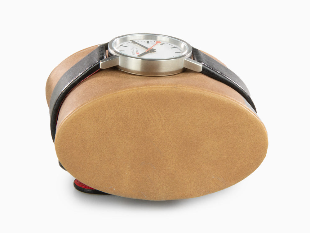 Montre à Quartz Mondaine Classic, Blanc, 30 mm, Cuir, A658.30323.16SBB