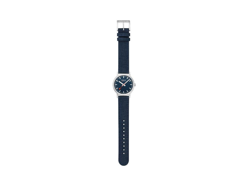 Montre à Quartz Mondaine SBB Classic, Bleu, 36 mm, Textile, A660.30314.40SBD