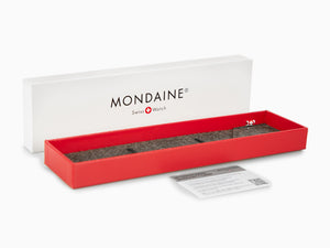 Montre à Quartz Mondaine Classic, Blanc, 40 mm, Cuir, A660.30360.16SBB