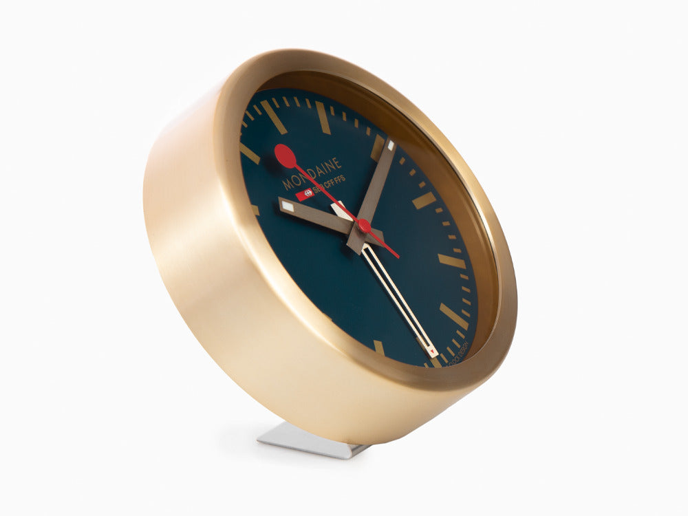 Montre à Quartz Mondaine Clocks, Aluminium, Bleu, 12.5 cm, A997.MCAL.46SBG