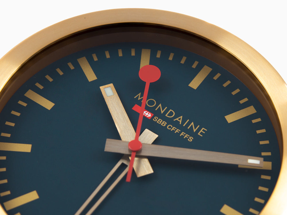 Montre à Quartz Mondaine Clocks, Aluminium, Bleu, 12.5 cm, A997.MCAL.46SBG
