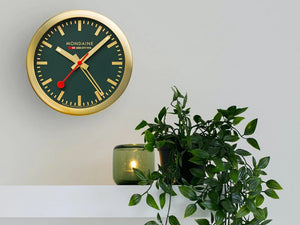 Montre à Quartz Mondaine Clocks, Aluminium, Vert, 12.5 cm, A997.MCAL.66SBG