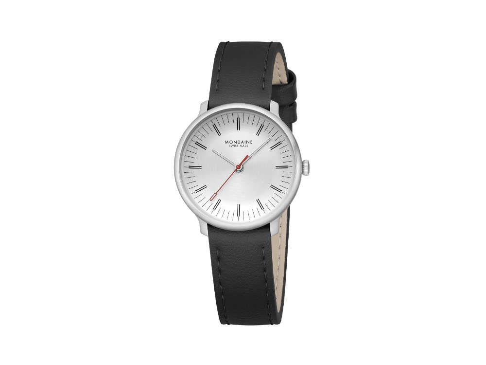 Montre à Quartz Mondaine Doppio, Blanc, 33 mm, MLE.33110.LBV