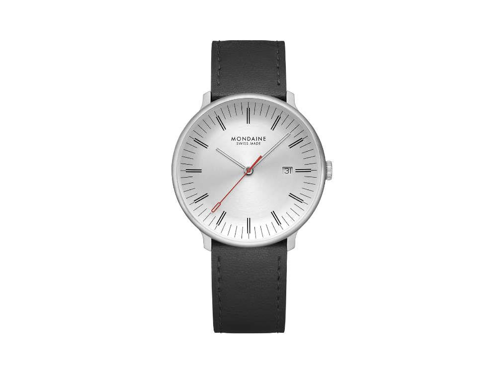 Montre à Quartz Mondaine Doppio, Blanc, 41 mm, MLE.41210.LBV