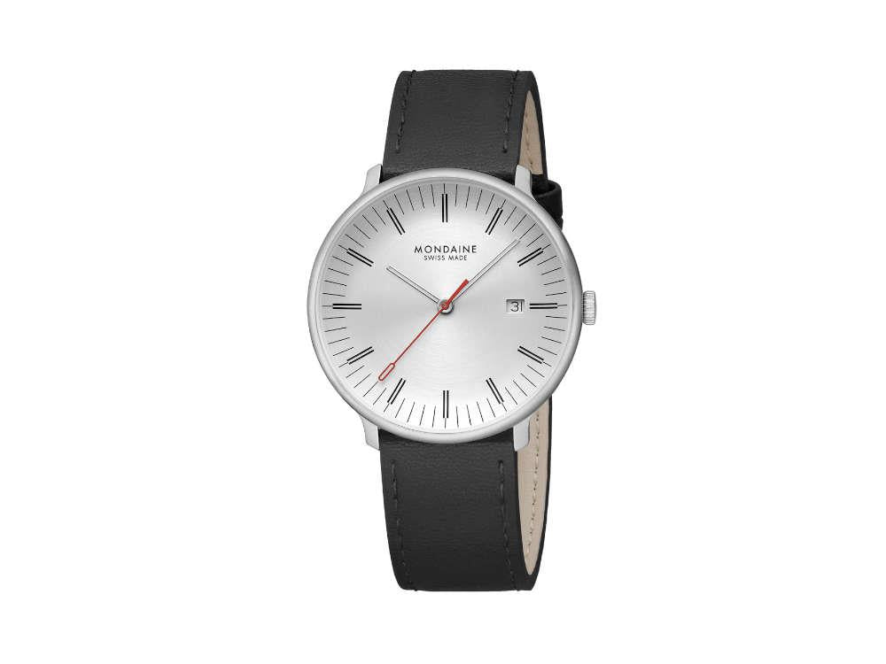 Montre à Quartz Mondaine Doppio, Blanc, 41 mm, MLE.41210.LBV