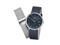 Montre à Quartz Mondaine Doppio, Bleu, 41 mm, MLE.41240.LQV.SET