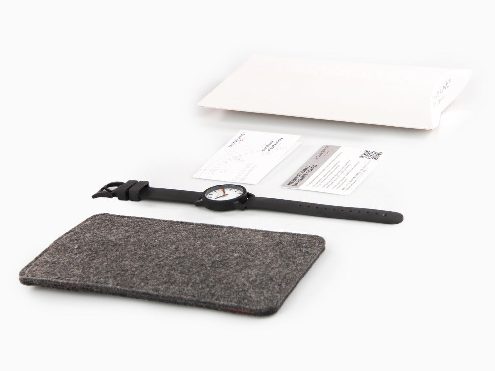 Montre à Quartz Mondaine Essence, Écologique - recyclé, 32mm, MS1.32110.RB