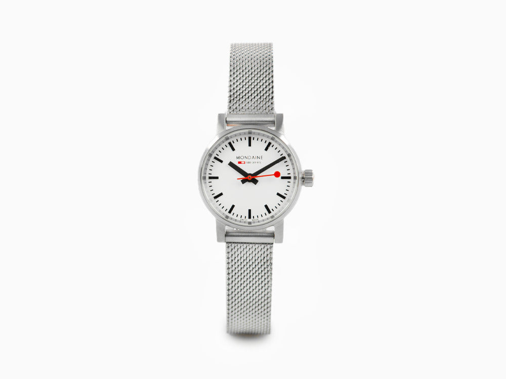 Montre à Quartz Mondaine SBB Evo2 Petite, Blanc, 26mm, MSE.26110.SM