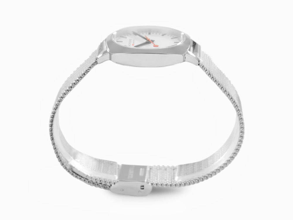 Montre à Quartz Mondaine Cushion, Blanc, 31 mm, MSL.31110.SM