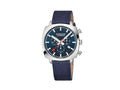 Montre à Quartz Mondaine Cushion, Bleu, 41 mm, Textile, MSL.41440.LD.SET