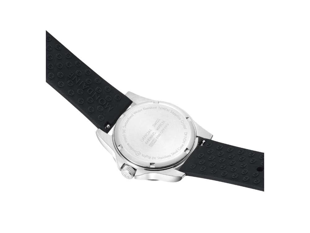 Montre à Quartz Mondaine Numeri, Blanc, 42 mm, MSN.4211B.RB