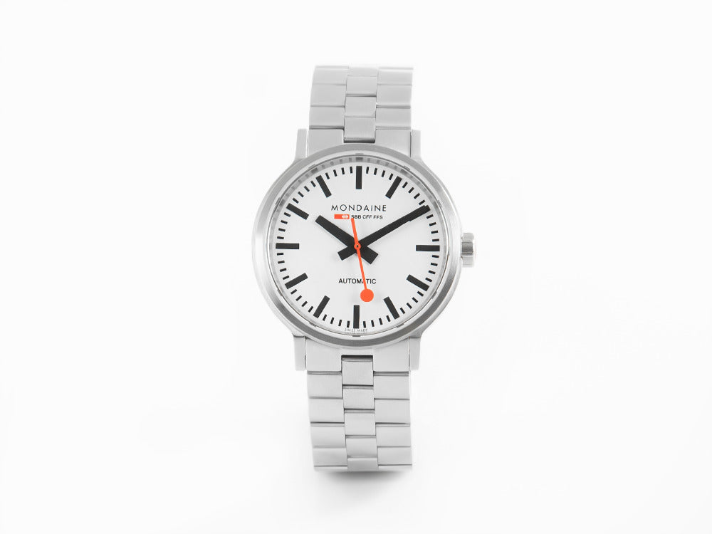 Montre Automatique Mondaine Classic Original, Blanc, 41 mm, MST.4161B.SJ
