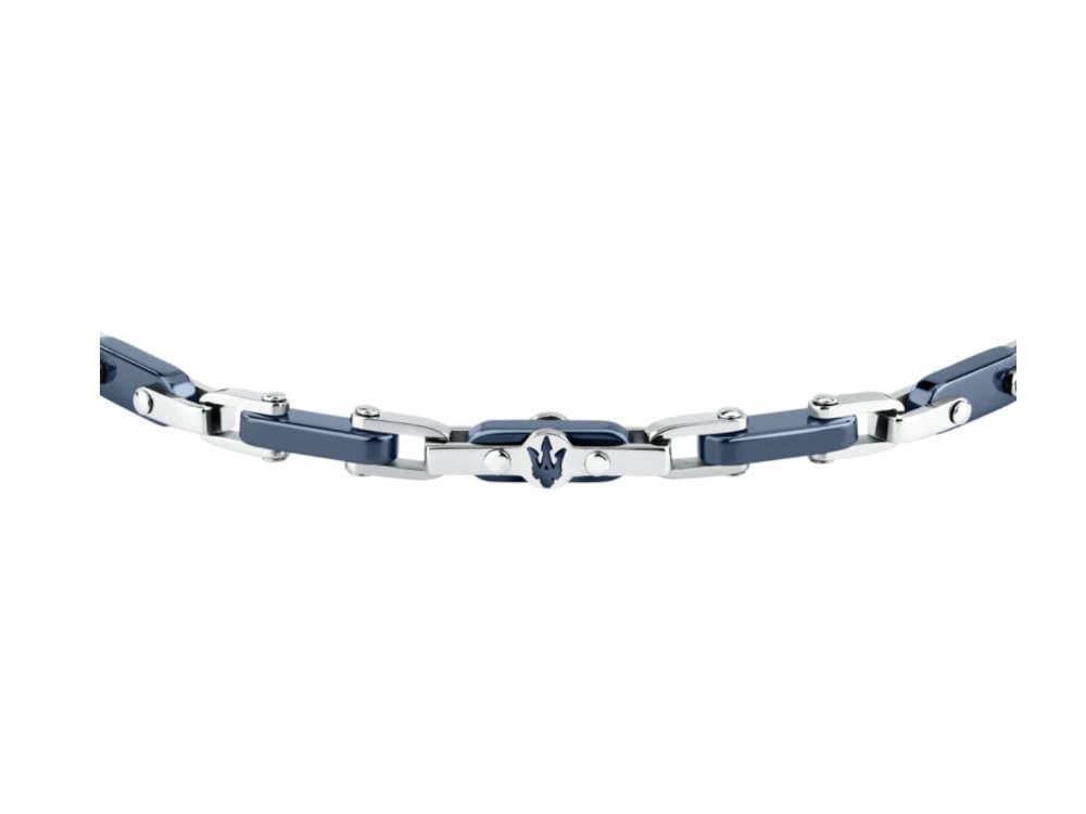 Bracelet Maserati Gioielli Ceramic, Acier inoxidable, Bleu, JM226ATZ76