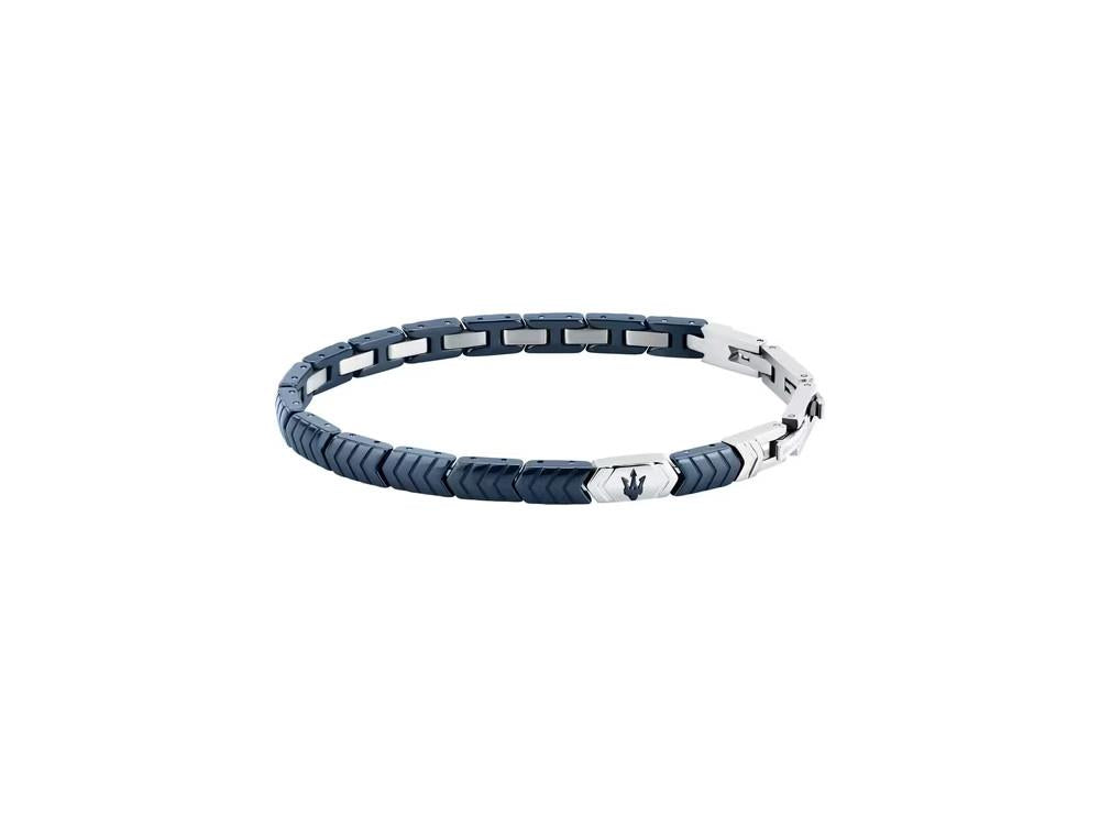 Bracelet Maserati Gioielli Ceramic, Acier, Bleu, JM226ATZ87
