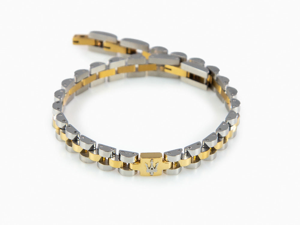 Bracelet Maserati Gioielli, Acier, Argent et Or, Plaqué or, JM320AST09