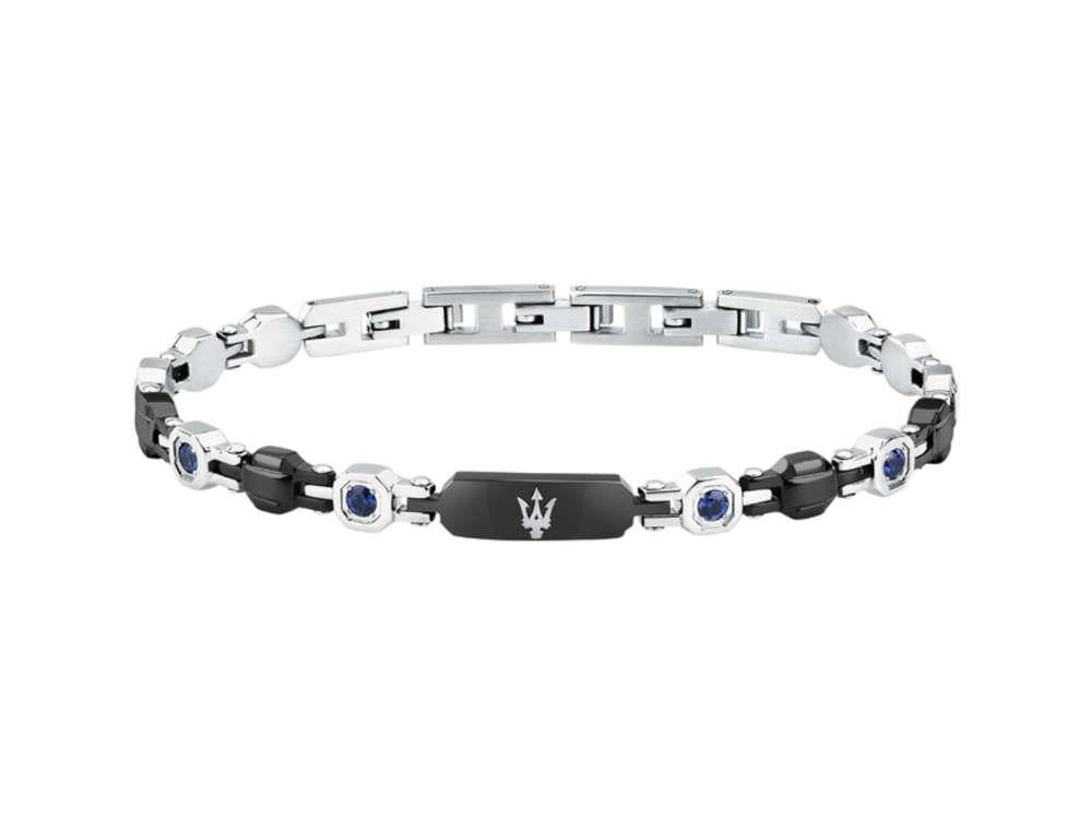 Bracelet Maserati Gioielli, Acier, Noir, Sappire, JM335AXO09