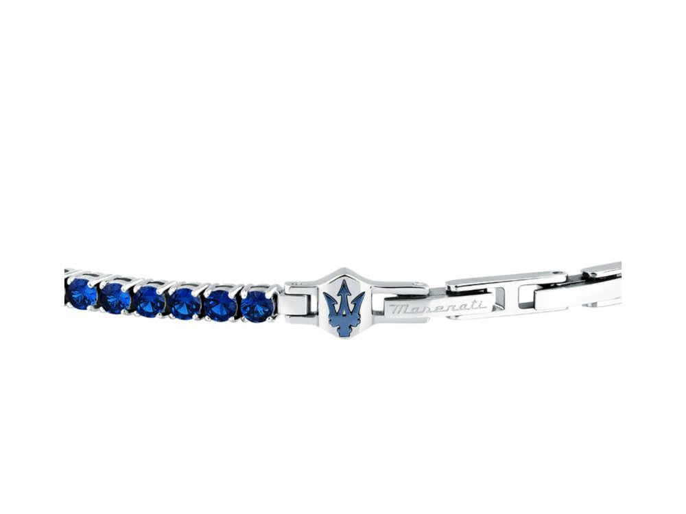 Bracelet Maserati Gioielli Tennis, Acier, Bleu, JM425AVC11