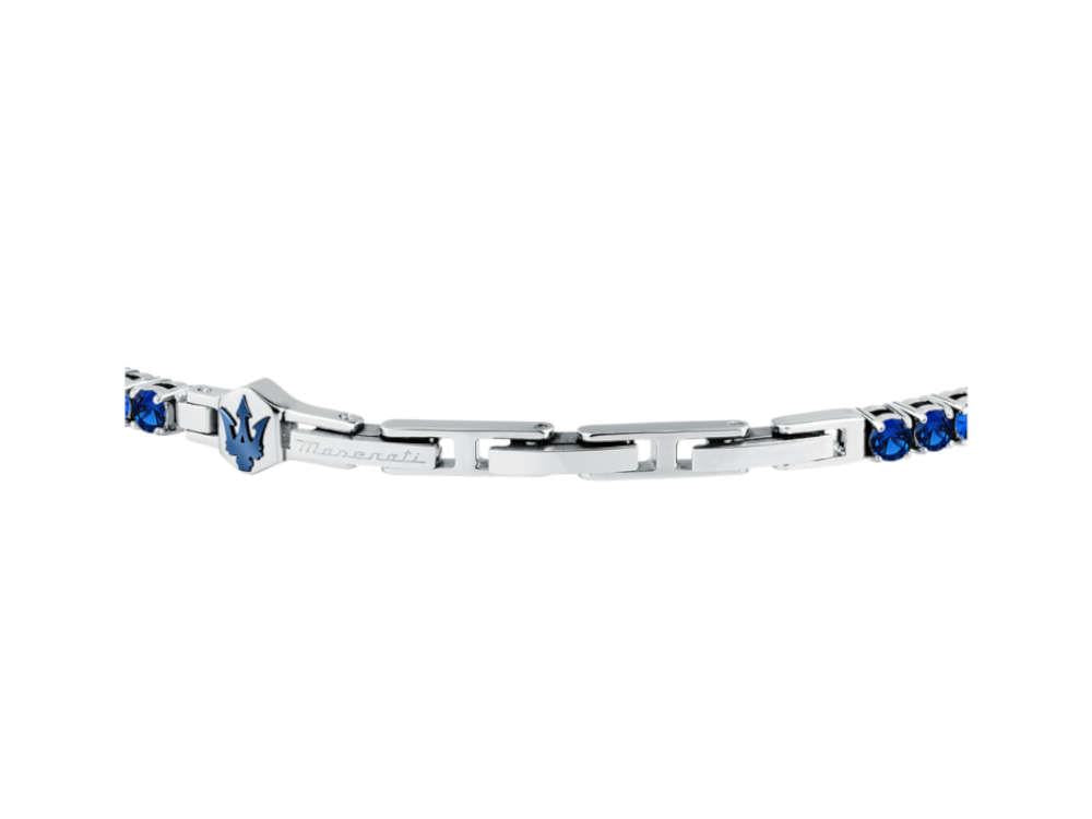 Bracelet Maserati Gioielli Tennis, Acier, Bleu, JM425AVC11