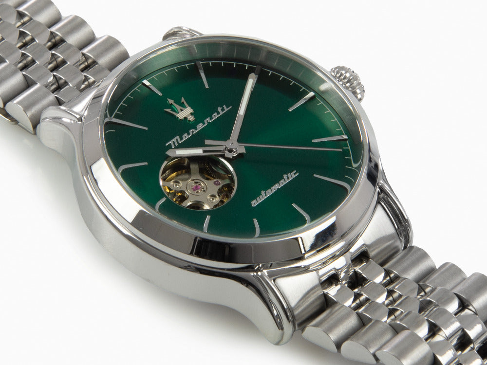 Montre Automatique Maserati Epoca, Vert, 42 mm, Verre minéral, R8823118010