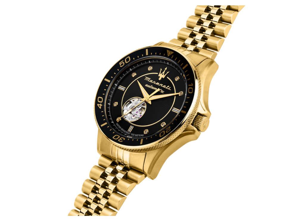 Montre Automatique Maserati Sfida, Noir, 44 mm, Édition Spéciale R8823140012