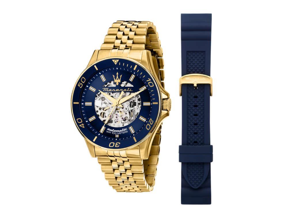 Montre Automatique Maserati Sfida, Bleu, 44 mm, Édition Spéciale, R8823140017