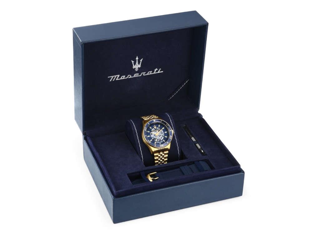 Montre Automatique Maserati Sfida, Bleu, 44 mm, Édition Spéciale, R8823140017
