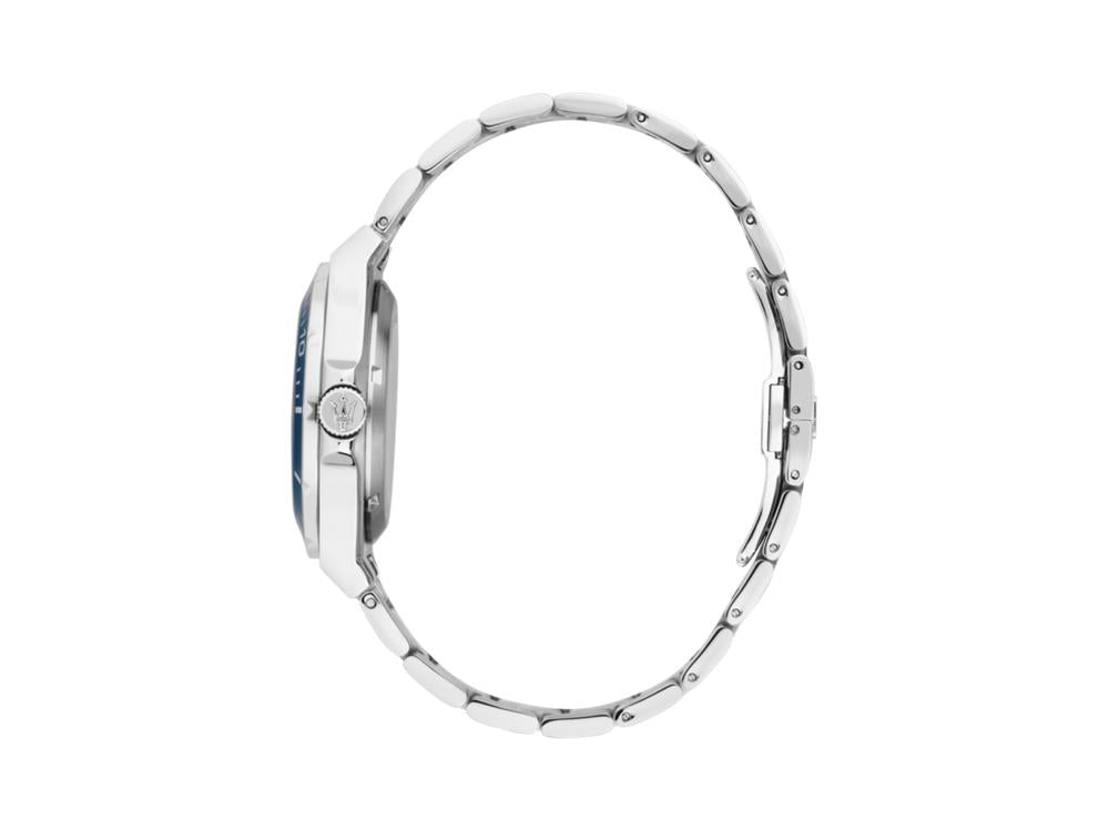 Montre Automatique Maserati Sfida, Bleu, 41 mm, Verre minéral, R8823140019