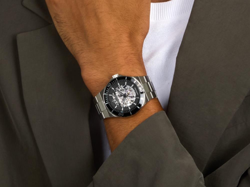 Montre Automatique Maserati Sfida, Noir, 41 mm, Verre minéral, R8823140020