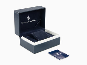 Montre à Quartz Maserati Epoca, Bleu, 42 mm, Verre minéral, R8851118016