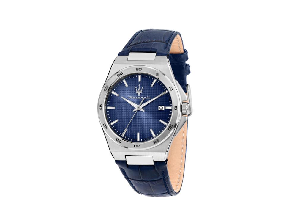 Montre à Quartz Maserati Velocitá Slim, Bleu, 40 mm, R8851153002
