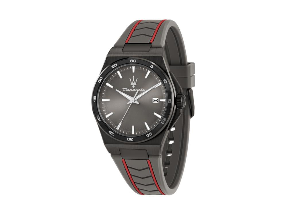 Montre à Quartz Maserati Velocitá Slim, PVD Gun Metal, Gris, 40 mm, R8851153004