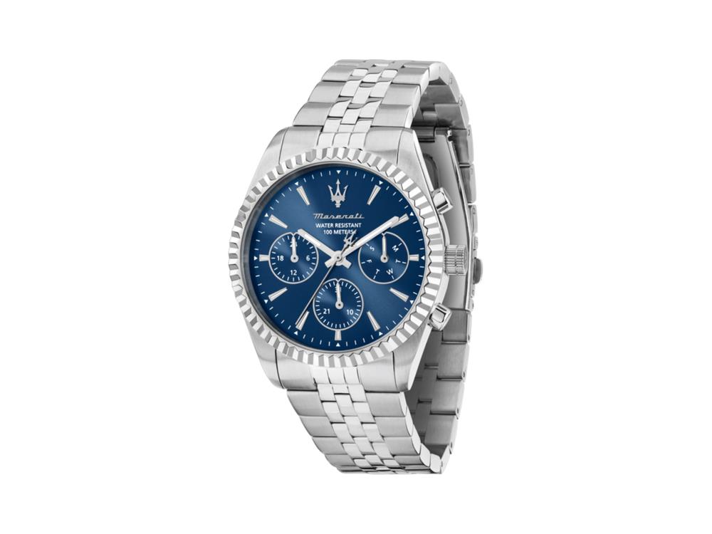 Montre à Quartz Maserati Competizione, Bleu, 41 mm, Verre minéral R8853100051