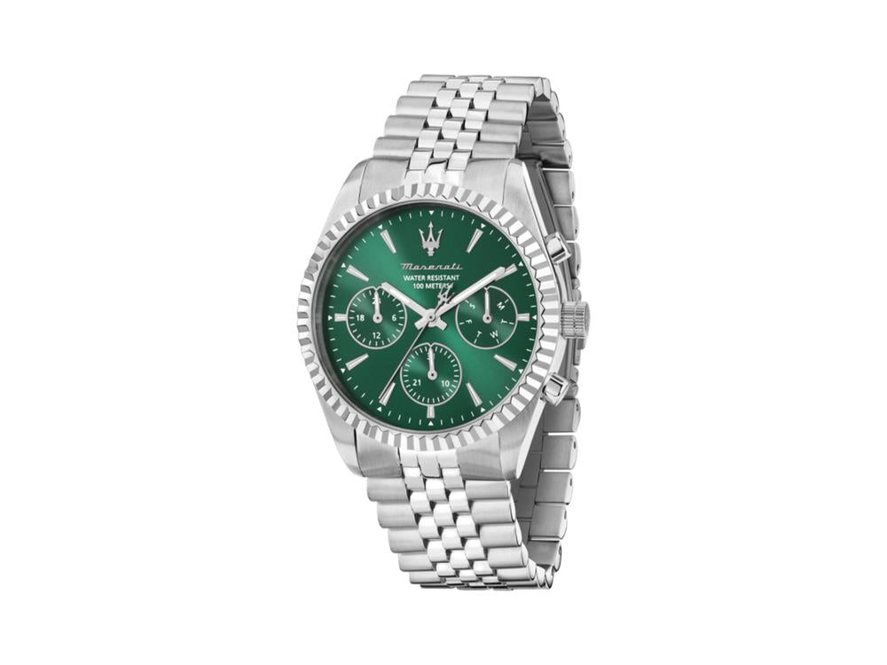 Montre à Quartz Maserati Competizione, Vert, 41 mm, Verre minéral R8853100052