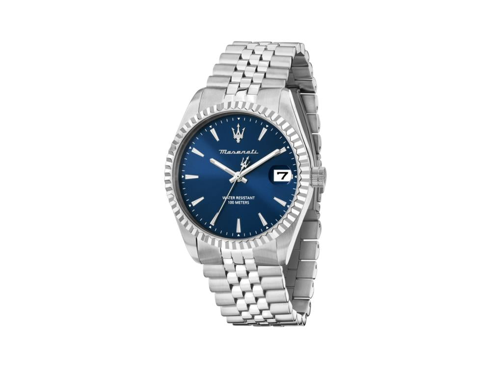 Montre à Quartz Maserati Competizione, Bleu, 41 mm, Verre minéral R8853100056