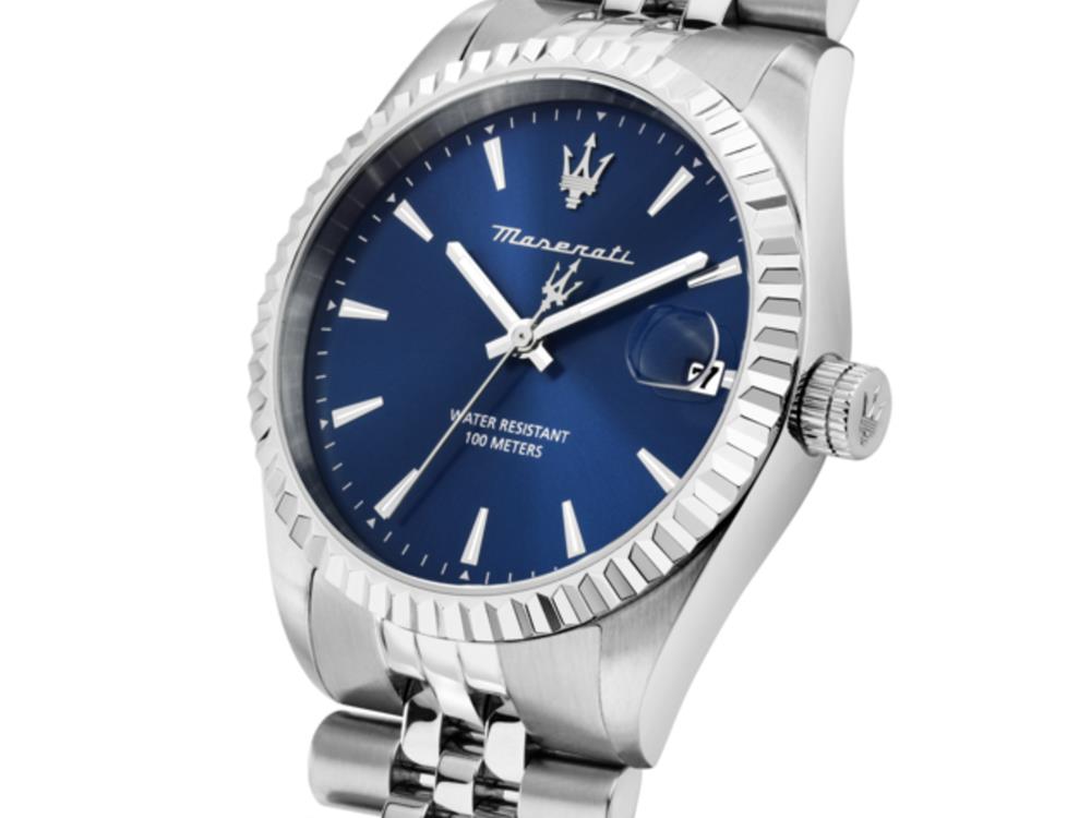 Montre à Quartz Maserati Competizione, Bleu, 41 mm, Verre minéral R8853100056