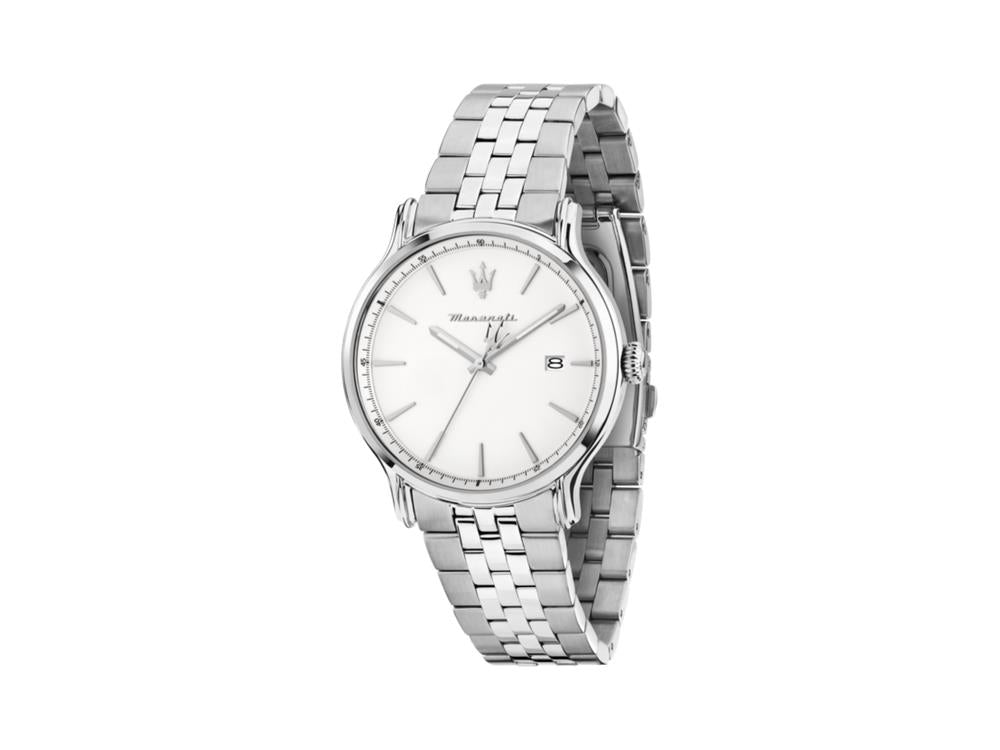 Montre à Quartz Maserati Epoca Slim, Blanc, 40 mm, Verre minéral, R8853118032