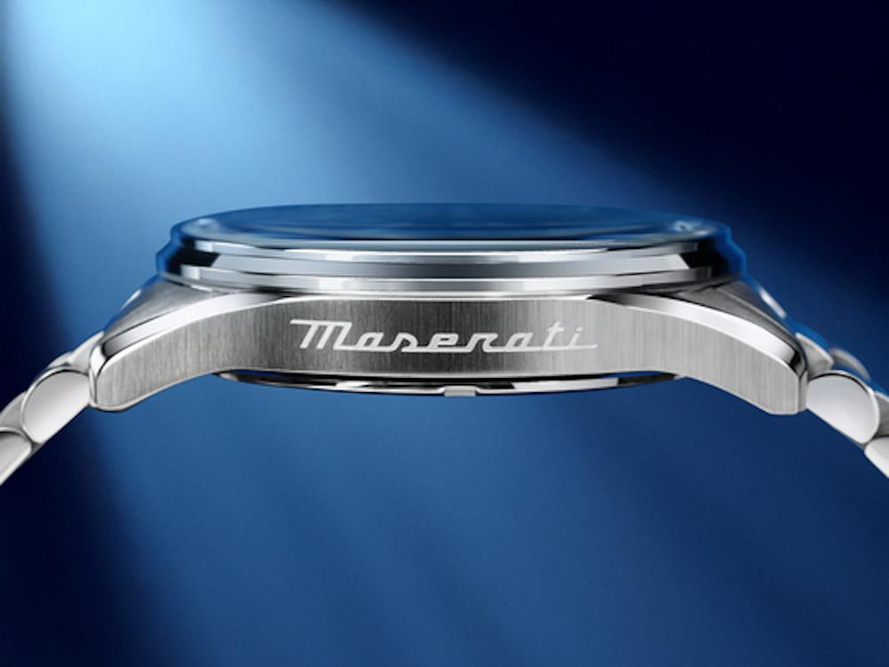 Montre à Quartz Maserati Successo, Bleu, 42 mm, Verre minéral R8853124004