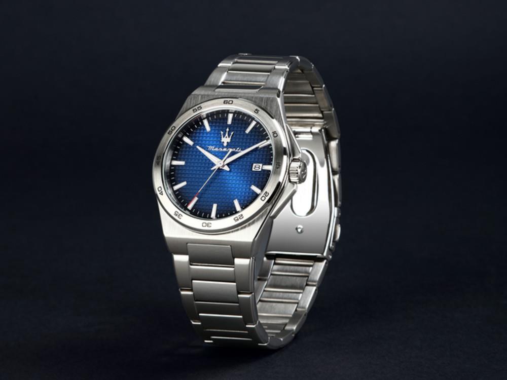 Montre à Quartz Maserati Velocitá Slim, Bleu, 40 mm, R8853153001
